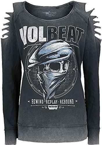 Volbeat - Bandana Skull - Sweatshirt - Grijs - Dames