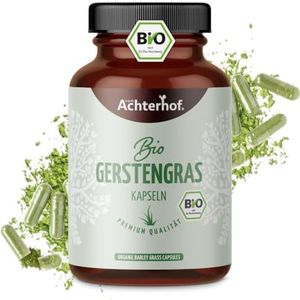 Gerstegras - Capsules - Bio - 180 Stuks - Veganistische Capsule Omhulsel