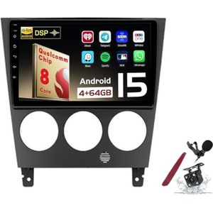 Android 15 Autoradio Sat Navi voor S-ubaru Impreza (2002-2007) 9 Inch Touchscreen Multimedia Speler met Draadloze Carplay GPS Navigatie FM RDS Bluetooth 5G-WiFi SWC DSP,M120s