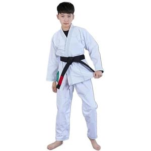 UBOHUZ Judo-pak, professioneel voor volwassenen, heren en dames, blauw, wit, zwart, judo-pakken voor mannen, vrouwen (wit met groen, 187-193 cm)