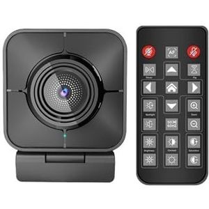 4K Streaming Camera PC Webcam 1080P, USB-camera met microfoon, afstandsbediening, 5x digitale zoom