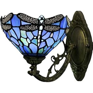 Tiffany Stijl Wandlamp, Gekleurde Glazen Wandlamp, Barokke Stijl Wandlamp, High-End Retro Wandlamp Voor Binnengangen