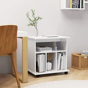 XGWKCNV Meubels select-Rolkast Hoogglans Wit 60x45x60 cm Engineered Wood