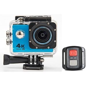 Actiecamera, Sport DV4K Waterdichte camera 2.4G Afstandsbediening WIFI onderwatercamera Hd Outdoor videorecorder(Blue)