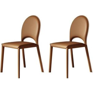 Eetkamerstoelen Vierkante eetkamerstoel Eetkamerstoel Moderne keukenstoel Vrijetijdsstoel Bureaustoel Kapstoel voor Thuiskeuken en Café-bar (Color : C, Size : 2PCS)