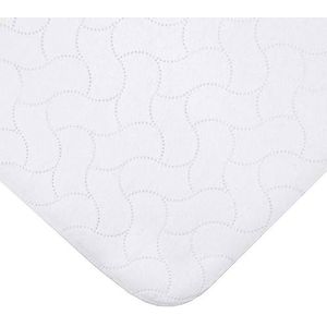 American Baby Company Waterproof Embossed Quilt-Like Flat Crib Protective Mattress Pad Cover, White by American Baby Company