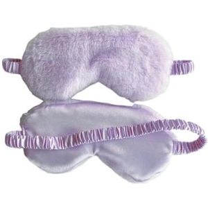 Slaapmasker, blinddoek slapen zachte pluche oogmaskers schattige liefde wolk oogbedekking pluche masker ooglapje dutje gezondheid oogbedekking (dubbele bank 2)