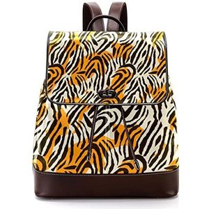 Luipaard print mooie Multi gepersonaliseerde schooltassen boekentassen voor tiener, Meerkleurig, 27x12.3x32cm, Rugzak Rugzakken