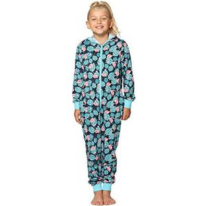 Merry Style - MS10-223-2020 - Onesie - Turkoois - Katoen met Capuchon en Drukknopen