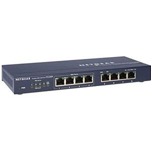 NETGEAR FS108P Unmanaged Fast Ethernet (10/100) Power over Ethernet (PoE)