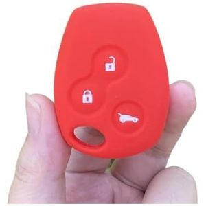 Autosleutel beschermhoes Siliconen Autosleutel Shell Cover Case Protector Holder Skin Voor Duster Voor Logan Voor Fluence Voor Clio Voor Vivaro 3 Knop Sleutel Sleutel Shell(11)
