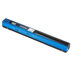 A4-scanner Draagbare mini-documentscanner, JPG/PDF-formaat documentafbeelding Iscan handscanner, A4 boektekstscanner LCD-scherm,Verhoog De EfficiëNtie(Blue)