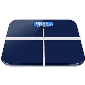 Bluetooth Smart Lichaamsvetweegschaal Digitale Lichaamsweegschaal Met LCD-scherm Elektronisch Wegen BMI-samenstellingsanalysatorhulpmiddelen Gemakkelijk Te Gebruiken(Blue USB Charging)