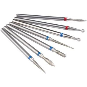 Een spijkerboor Set van 7 diamant nagelboortjes in multicolor(Pink)