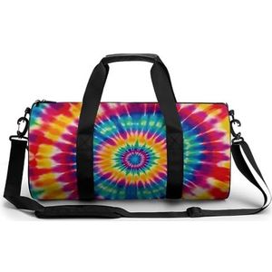 Reizen Gym plunjezak, tie-dye patroon print plunjezakken, sporttas voor dames en heren, gymtas, gymtas met schoencompartiment, Tie Dye patroon, 45 cm/22,9 cm, Tie Dye Patroon, 17.7in/9in/9in