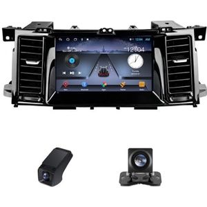 Autoradio geldt voor Nissan Patrol 6 VI Y62 2010-2019,9 inch Touchscreen Navi met Wireless Carplay Android Auto 2 DIN Radio Android Bluetooth+Achteruitrijcamera/Stuurwielbediening(X1)