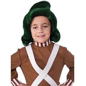 Rubie's Officiële Oompa Loompa-pruik voor kinderen, uit Willy Wonka en de chocoladefabriek, eenheidsmaat, Halloween
