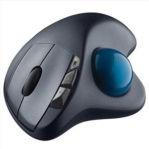 Logitech M570 Trackman Wireless Trackball Mouse, 2.4GHz met Unifying USB-Receiver, Scroll Wheel, Programmeerbare Knoppen, 18-maands batterijduur, PC/Mac/Laptop - Grijs