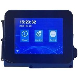 Mini draagbare handheld inkjetprinter 12,7 mm QR-barcode batchdatumnummer logo vervaldatum codeermachine ondersteunt 28 talen in meerdere formaten(Black ink cartridges)