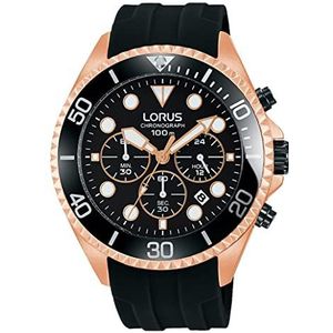 Lorus RT322GX9 herenhorloge analoog kwarts met siliconen band