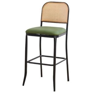 Keuken Kruk Barstoelen For Thuis, Lichte Luxe Barstoelen, Eenvoudige Bureaustoelen, Hoge Barstoelen, Barstoelen Met Rugleuning Barkruk Hout(Q)