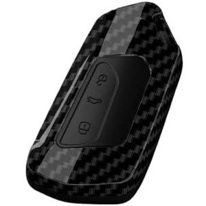 Autosleutel beschermhoes ABS Carbon Autosleutel Case Cover Shell Fob Voor Golf 8 MK8 ID-4 ID-6 Sleutel Shell(A)