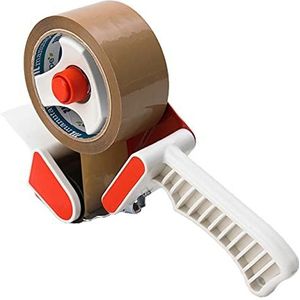 Tape Gun Dispenser Robuuste Handheld Heavy Duty Parcel Tape Seal Verpakking Tape tot 50 mm Breedte + 1 x Gratis Bruin Tape