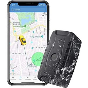 Zeerkeer GPS Tracker Met 20.000mAh Batterij - Krachtige Magnetische Auto Tracker Voor Voertuig, Motorfiets, Fiets - Waterdicht, Realtime Tracking Met Gratis App