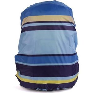 Rugzak waterdichte hoes waterdichte regenhoes rugzak regenjas pak voor 18-25L wandelen outdoor tas reistas regenhoezen (kleur: blauwe strepen)