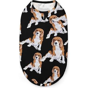 Prideful Beagle Hondenshirts Huisdier Zomer T-shirts Mouwloze Tank Top Ademend Voor Kleine Puppy En Katten