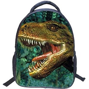 3D dinosaurus print canvas rugzak dieren tassen schooltas reistassen voor jongens en meisjes, Stijl 2, Eén maat