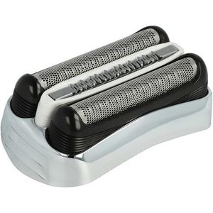 vhbw Scheerkop compatibel met Braun oude gen. 300, 310, 320, 330, 340, 350, 350cc, 360, 370, 370cc, 380, 390cc, 395cc - Scheerkopcassette, zilver