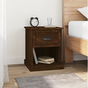 LAPOOH Nachtkastjes 2 stuks Bruin Eiken 39x39x47,5 cm Engineered Wood, Nachtkastjes, Nachtkastjes, Nachtkastje voor Woonkamer, Slaapkamer (SPU: 816143)