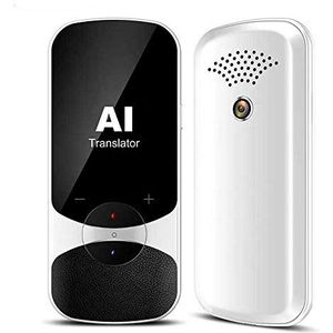 2020 4G Wifi Touchscreen Draagbare Mobiele Smart Language Voice Translator Ondersteunt 106 Talen, Wit Decoration