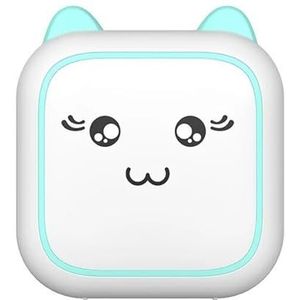 Miniprinter Thermische Zelfklevende Etiketten Printersticker Bluetooth Mini Pocket Label Notes-printer For Thuis En Op Kantoor Helder Afdrukken(Blue)