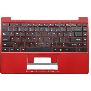Engels voor QWERTY voor toetsenbord Palmrest Top Case voor IPASON voor MB3151080 F0043-080 Notebook zonder achtergrondverlichting(Red)