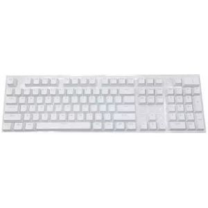 104 Stks/Set Universele Toetsenbord Compatibel voor Kersen/Kailh/Gateron Backlit Verlichting ABS Key Caps Verlichting Toetsenbord Computerrandapparatuur (wit)