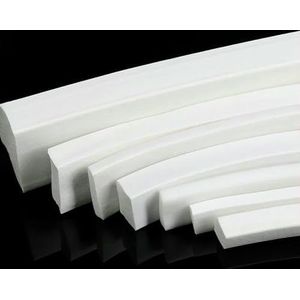 1~20m siliconen schuimafdichtingsstrip wit vierkant trim afdichting siliconen rubber siliconen sponsstrips deurpakking-10x30mm-vierkant-5 meter