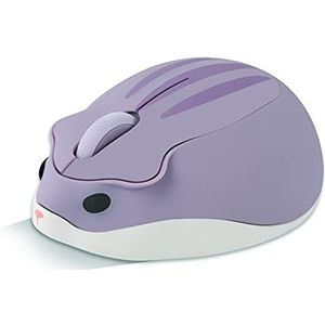 CHNNO1 2.4G draadloze muis USB optische schattige hamster cartoon computer muis mini ergonomische 3D PC office laptop desktop gift kind paars