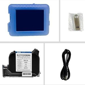 Draagbare inkjetprinter Handheld Printer Draagbare Kleine Codeermachine Mini Inkjet Printer Meertalige Print Logo Sneldrogende Inkjet Printer(KD360M ink box)
