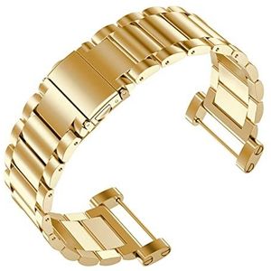 INEOUT Vervangende roestvrijstalen klassieke armband horlogeband bandjes & gereedschap Compatibel met Suunto Core All Black Silver Gold Rose Sport Watch (Size : Rose)