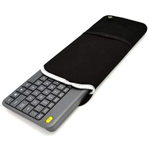 Wommty Neopren Staub Staubdicht Abdeckung Tragetasche Hülle Displayschutzfolie mit Mesh-Tasche für Logitech K400 / K400 Plus Touch Wireless Tastatur