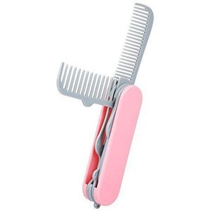 Opvouwbare haarkam 5-in-1 zak reiskam multifunctionele kapperskam met spiegel