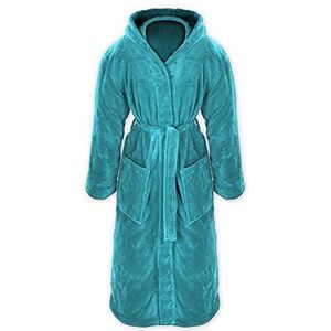 Gräfenstayn® Badjas voor dames en heren, knuffelig fleece, met capuchon, maat S-XXXL, Öko-Tex Standard 100, flanel-fleece