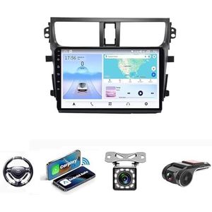 Android 13 Auto Stereo MP5 Player 9'' Screen Autoradio Voor Suzuki Celerio Alto 2015-2018 Car-play Android Auto GPS-navigatie Bluetooth RDS FM AM DAB+ Radio Stuurbediening Voice Control(NF-5 8Core 4
