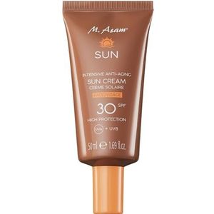 M. Asam SUN Intensive Anti-Aging Sun Cream Face SPF 30 (50 ml) - gezichtscrème met onmiddellijke bescherming bij UVA- & UVB-straling, voorkomt huidbeschadiging door de zon, met aloë vera & kokoswater
