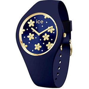 Ice-watch - ICE flower Precious blue - Blauw dameshorloge met siliconen armband - 017578 (Maat S)