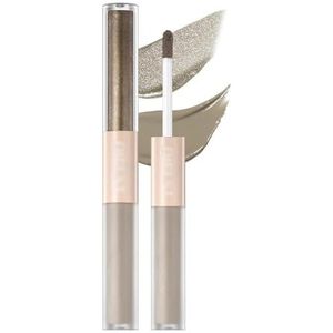 Dubbele kop glitter goud roze oogschaduwpotlood 2 in 1 parelachtige matte oogschaduwstick Shimmer contourschaduwpen oogmake-up (Size : 02)