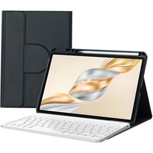 Hoes met Toetsenbord Voor Honor Pad X9a/X9 Pro 11.5 2025, 360° Draaibare Magnetische Hoes Met Potloodhouder, Afneembaar Bluetooth-Toetsenbord,zwart
