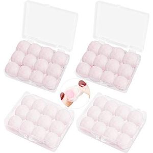 24 paar wax-oordopjes voor slaapruisonderdrukking Herbruikbare wax-oordoppen voor zwemmen, watten oordopjes
